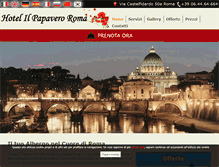 Tablet Screenshot of hotelilpapavero.com